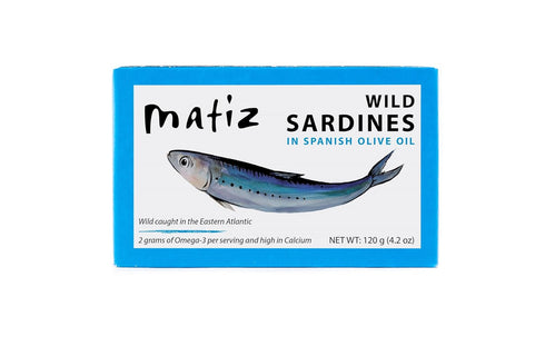 Matiz Sardines in Olive Oil, 4.2 Ounce Can (Pack of 5) Spanish