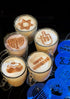 3D Kitchen Art Set 8 3.5-Inch-Scale of Hanukkah Stencils for Cappuccino, Sufganiyot, Pancakes, Bread, Hot Cocoa & Hot