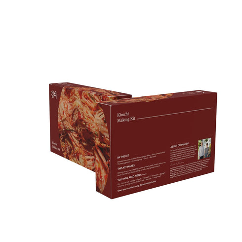 Kimchi Making Kit By OurHands - Fermentation Kit to Make Your Own Vegan Kimchi With Seaweed, Korean Pepper Flakes