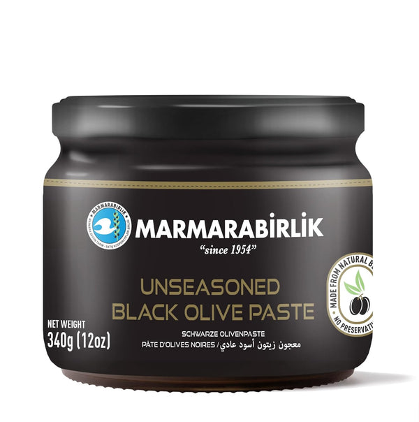Marmarabirlik, Black Olives Spread, Turkish Olive Paste & Tapenade, Gourmet Mediterranean Flavor,