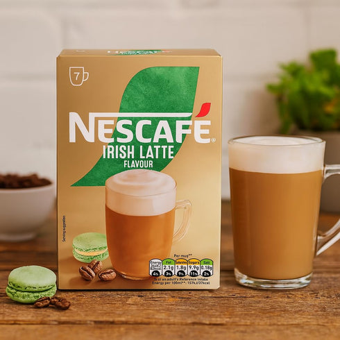 x7 (Pack 6, 42 NESCAF Irish Latte Instant Coffee Sachets, of Total Sachets) Creamy Latte with Smooth Irish Flavour