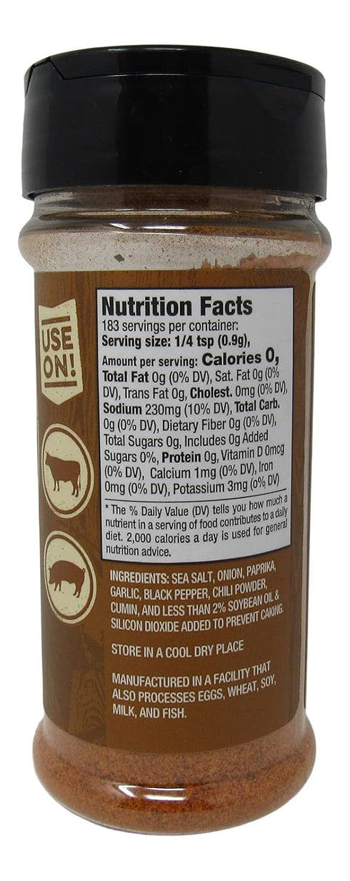 Buc-ee's Texas Round Up Steak Seasoning, Gluten Free, One 5.8 Ounce Shaker Bottle