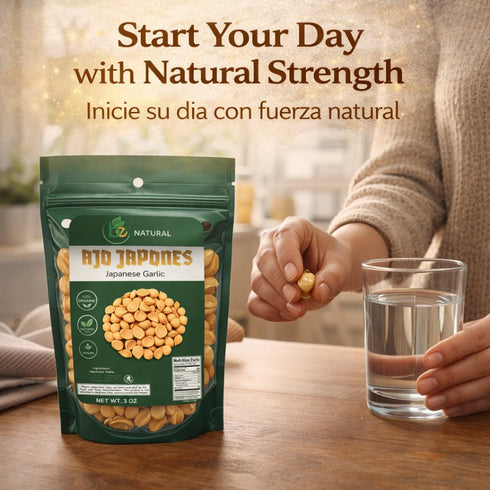 100% 3 oz/85 3 oz/85 /100% 3 oz/85 Ajo Japones Natural gr, Vegano, Ajo Japons Japones Bolsa resellable de gr. Natural