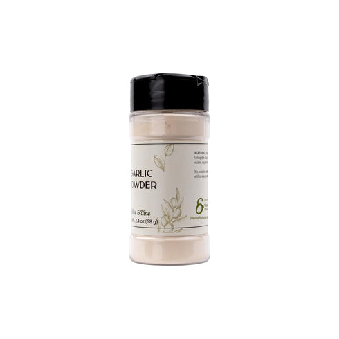 (2.42 Olive & Vine Garlic Powder, Savory Flavor Profile, Seasoning for Pasta, Roasted Vegetables, Grilled Meats