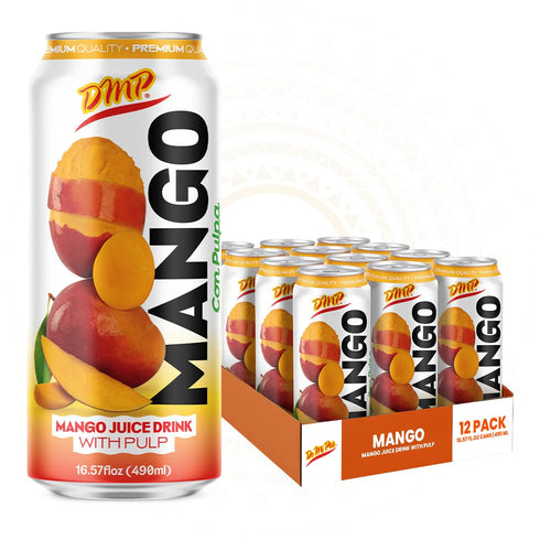 De Mi Pais Mango Juice Drink with Pulp Refreshing Canned Juice with