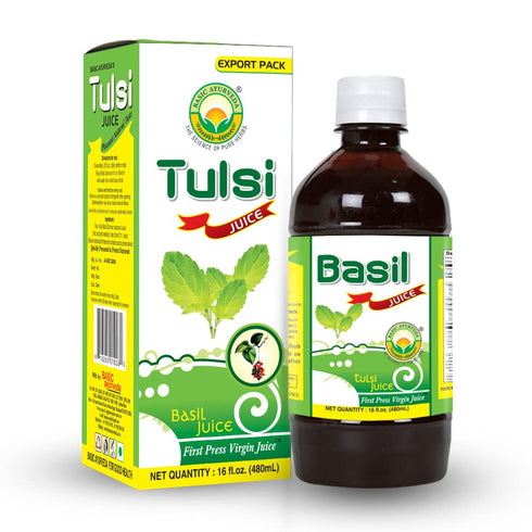 BASIC AYURVEDA Holy Basil (Tulsi) Juice | No Sugar Added | 16.23