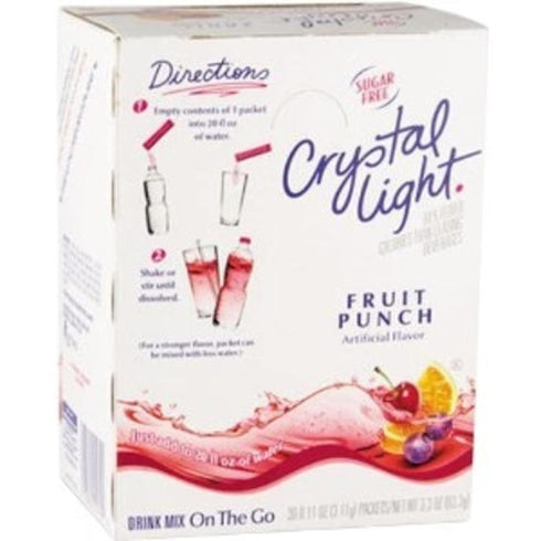 0.11 Packets, 30 Count (Pack 1) Crystal Light On-The-Go Drink Mix, Sugar Free Powdered Water Enhancer, Artificially
