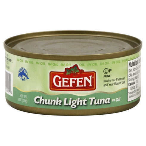 Gefen Chunk Light Tuna in Oil 6oz.