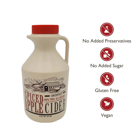 16 oz (16 Mountain Cider Apple Cider Concentrate | Spiced Hot Apple Cider Drink | fl. servings)