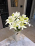 Cassiolina 20) Fresh Cut Asiatic Lily Flowers Elegant Lily Bouquet for Vase Home Decor Wedding Party Floral Arrangement