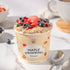 6 Pack Mylk Labs Maple Strawberry Protein Oatmeal Cups, Whole Grain, Low Sugar, High Fiber Breakfast with Low Sodium