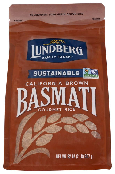 Lundberg, California Brown Basmati Rice, 32 oz (907 g) - 3PC