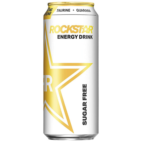 16 (8 Rockstar Sugar Free Energy Drink, Ounce Cans)