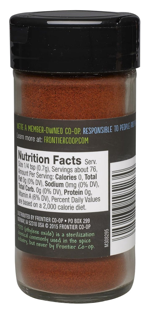 1.87 (Pack 1) Frontier Co-op Smoked Ground Paprika, All Natural Paprika Powder, Kosher | Ounce