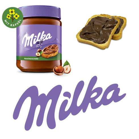2 PACK- 2 350 Milka Hazelnut Creme Spread - x g Jars