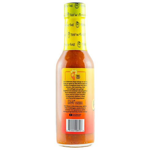 5 oz (3-Pack) Hot Ones Los Calientes Rojo Hot Sauce Made With Natural Ingredients & Spicy Flavors From Smoked Red
