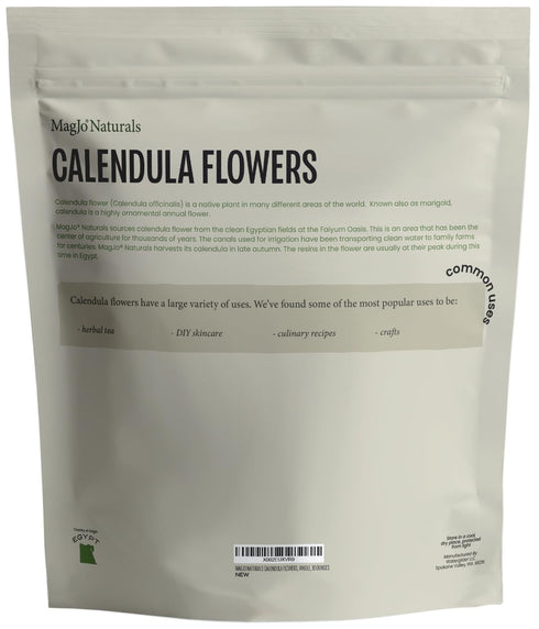 (1 MagJo Naturals, Calendula Flower Pound Bag) whole dried calendula flowers and petals, Calendula officinalis, loose