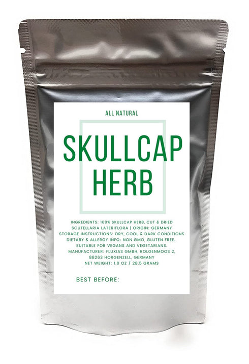 Skullcap Scutellaria Herb 1 oz, Natural, Cut & Dried Scutellaria Lateriflora from Germany