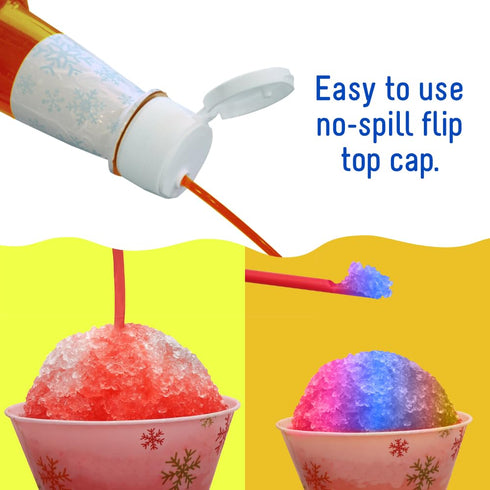 3-Pack 16.9 Time For Treats Cherry, Blue Raspberry, Watermelon Syrup Fluid Ounce Per Bottle for Snow Cones, Homemade