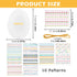 Qirvaten 50Packs Set,Blank Empty Easter Eggs & Decorative Gold Cord & Stickers White Plastic Egg,Fillable Empty DIY