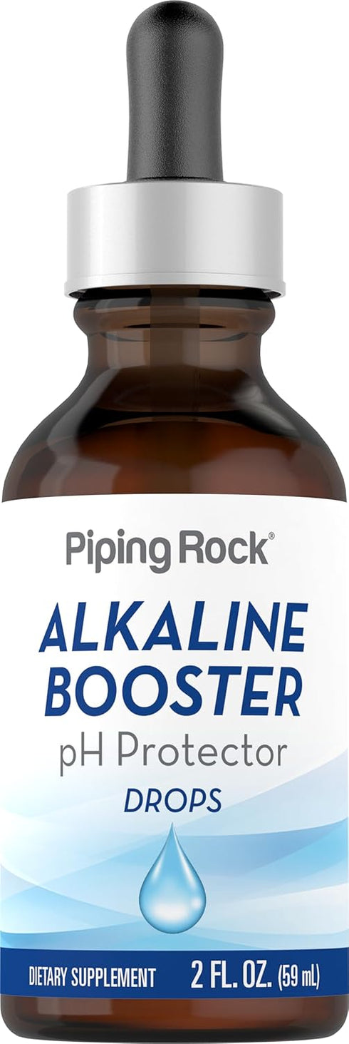 Piping Rock Alkaline Booster Drops | 2 Fl Oz | Liquid Supplement