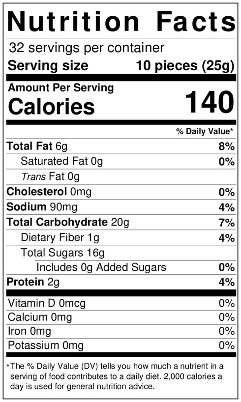 Kettle Creek Snacks 2 Lb Butter Rum Roasted Cashews Non GMO Bag