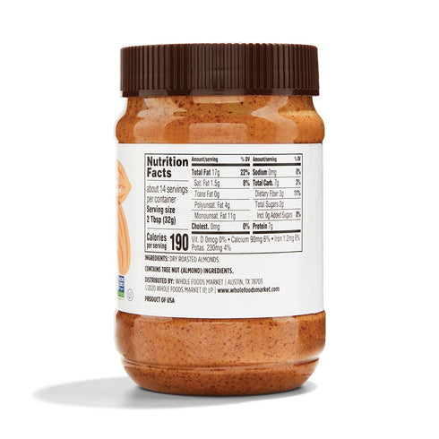 365 16 by Whole Foods Market, Creamy Almond Butter, Ounce