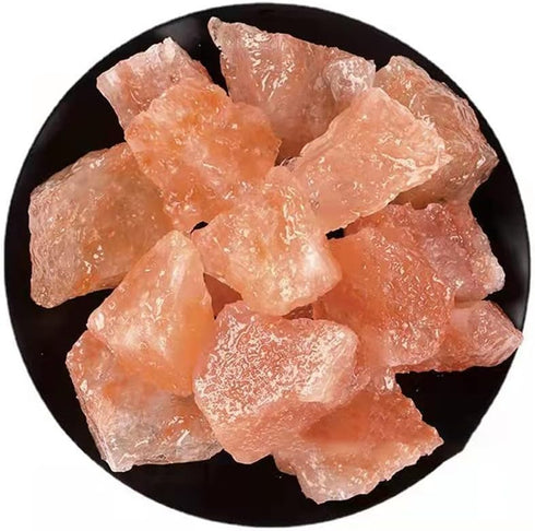 RCSTONE Himalayan Pink Crystal Salt Stones, 1.18 to 1.97 Inches, 0.22 Pounds for