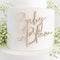 Hsybdnsk Baby in Bloom Side Cake Topper, Wooden Baby Shower Gender Reveal Cake