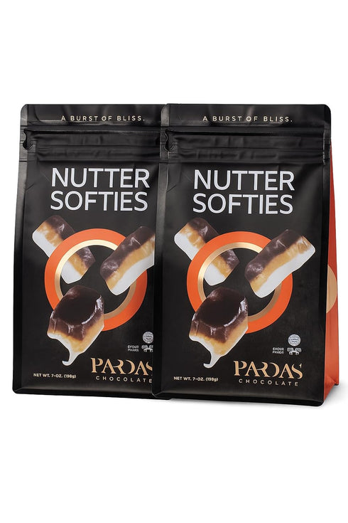 PARDAS Nutter Softies, 7oz Soft & Chewy Nut Butter Snacks, Perfect for