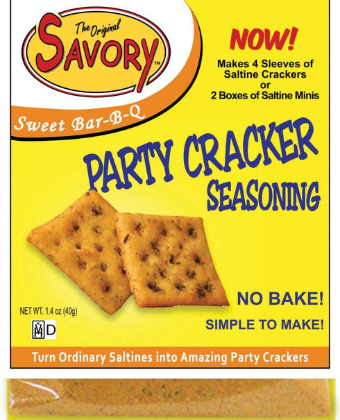 Savory Saltine Seasoning, Sweet Bar-B-Q, 4 Pack, 1.4 Ounce