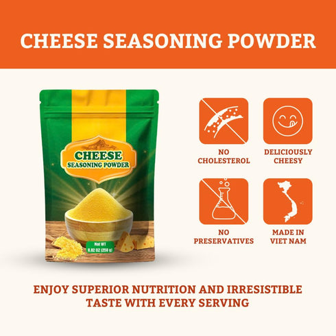 8.8 SOONICORN Cheese Popcorn Seasoning Powder, Ounce Delicious Popcorn Cheese Powder for Perfectly Seasoned Popcorn!