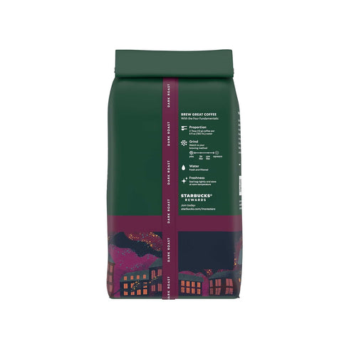 18 oz Starbucks Whole Coffee Beans, Dark Roast Hot or Iced Coffee, French Roast