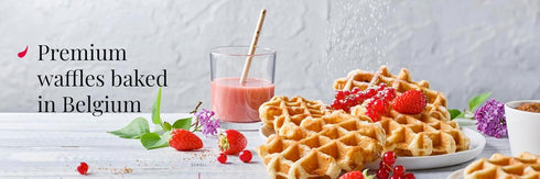 8 Packed 1.94 Avieta Belgian Pearl Sugar Waffles, Individually Ounce W/GreenZep Sticker