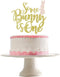 Gold Glitter Some Bunny One Birthday Cake Topper - Bunny 1st Birthday Cake Topper for Easter Party Decorations