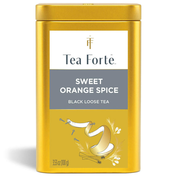 Tea Forte Sweet Orange Spice Premium Loose Leaf Caffeinated Black Tea Blend