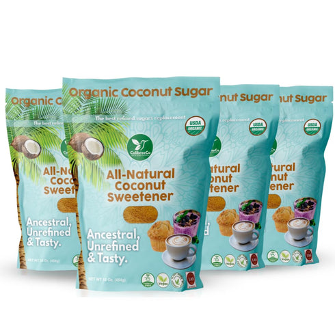 Colibreeco, Organic Coconut Sugar, 1 Pound (Pack of 4): Perfect for Sweetening