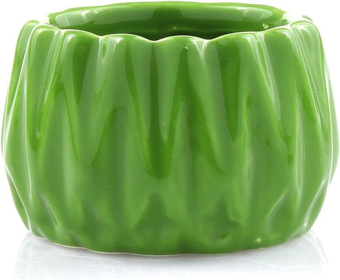 2 4 6 Inches Live Lucky Bamboo Stalk Love Arrangement in Round Green Ceramic Planter - and Lucky Bamboo Indoor Potted