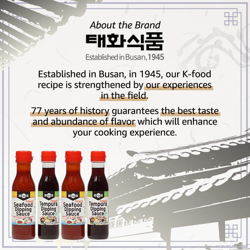 11 oz, Taehwa GOMPYO Seafood Dipping Sauce Korean Dipping Sauce, Gochujang with Vinegar, Garlic Apple Plum Extract