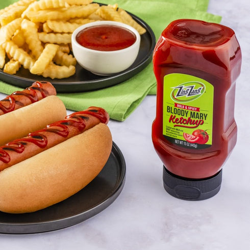 15 Oz (Pack 1) Zing Zang Bloody Mary Ketchup, Tomato Ketchup with Bold & Spicy Seasonings, Bottle