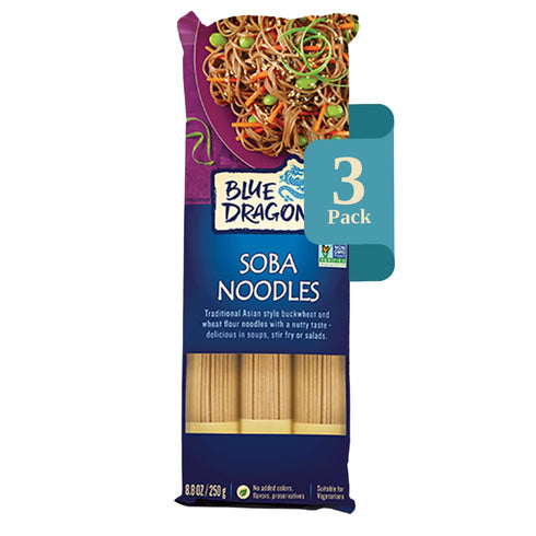Blue Dragon Dried Soba Noodles - 8.8oz (Pack of 3) - Traditional