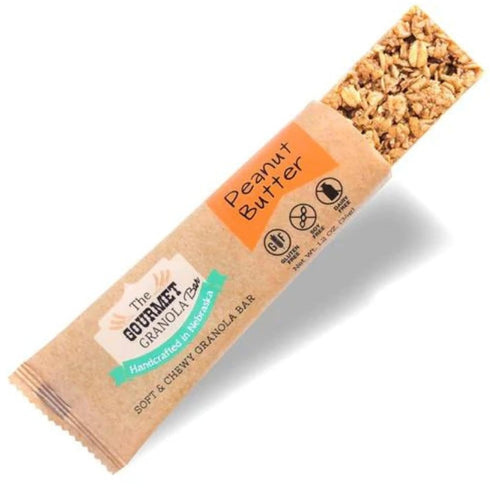 The Gourmet Granola 12 Pack Gluten, Dairy, & Soy Free Peanut Butter Granola Bar | | Workout Snack | Made in Omaha, NE |