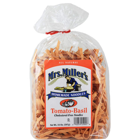 Mrs.Millers 14 OZ (Pack 5) Mrs. Miller's Homemade Noodles, Tomato-Basil, Cholesterol Free