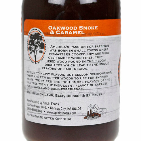 Original Juan Specialty Foods Kettlewood Combustion Oakwood Smoke & Caramel Barbecue Sauce, 14.5 Ounce