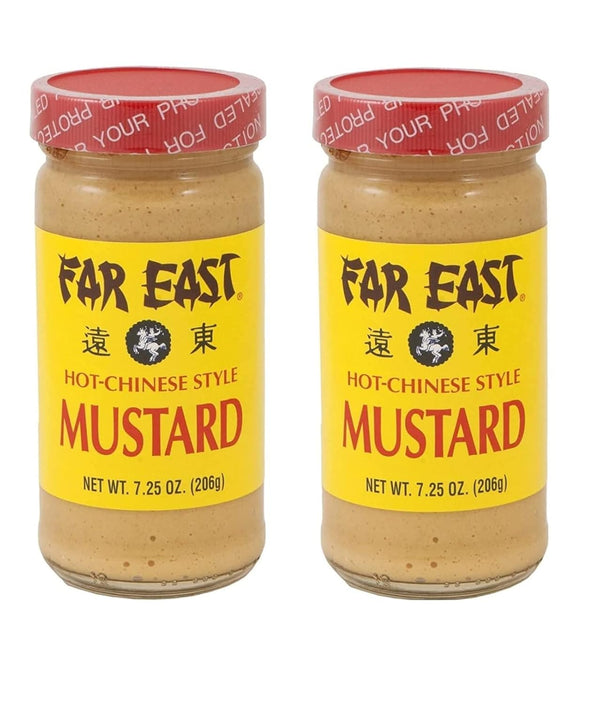 Generic Hot Chinese Mustard - Two 7.25 Ounce Jars of Chinese Hot Mustard