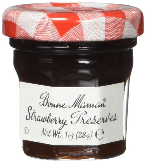 1 (Pack 15) Bonne Maman Strawberry Preserves, Ounce Jars