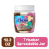 10.6 Oz Pack 1 Nucita Trisabor Spreadable, Creamy Candy Chocolate, Vanilla and Strawberry, Jar