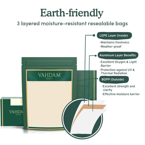 VAHDAM Exotic White Tea Leaves From The Blue Mountains (25 Cups/1.76oz) - 100% Pure White Tea Loose Leaf, Mellow &