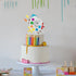 9th Slime Cake Topper - Art Themed Palette Painting Graffi Boy Girl Birthday Party Decorations Supplies for Nine Years