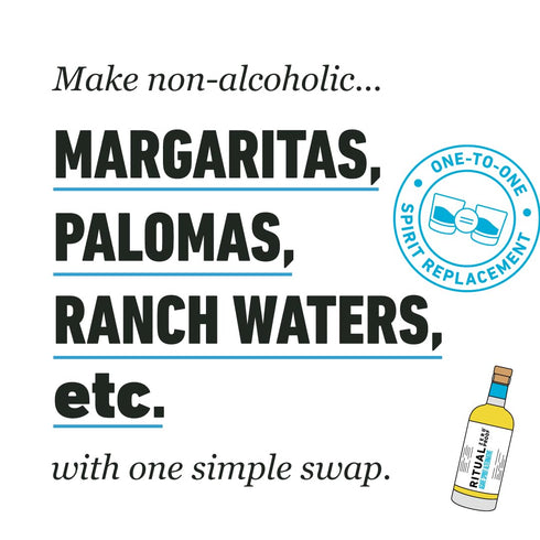 25.4 Oz (750ml) RITUAL ZERO PROOF Agave Spirit Alternative | Award-Winning Non-Alcoholic Spirit | Fl | Zero Calories |